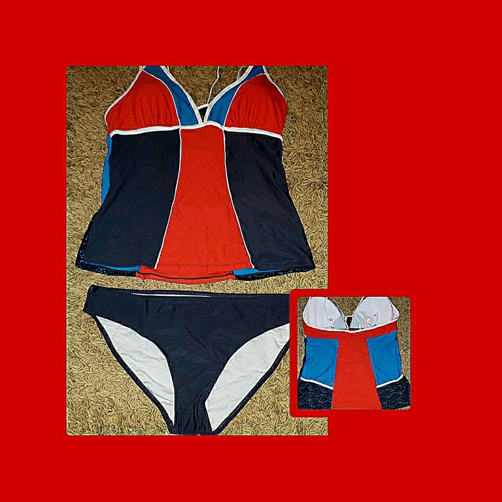 *Plus Size* 🏊‍♀️🤽‍♀️🏄‍♀️Orange Swimsuit/Bathingsuits